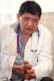 Олександр Сабінін про інфаркт міокарда: В Ужгороді проживає особа, яка 96 разів помирала і 96 разів ми повертали його до життя