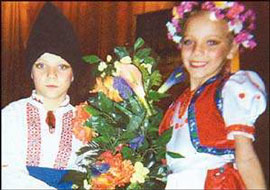 Закарпатський танець "Родзинки" приніс перемогу танцювальній парі із Краматорська у "Першоцвіті Надії"
