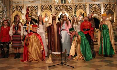 Вертеп парафії Різдва Пресвятої Богородиці з Дравець (Ужгород)