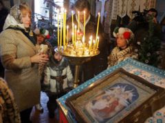 Де Віктор Ющенко молився на Різдво?