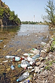 Угорці висловили українцям стурбованість великою кількістю побутового сміття, що пливе до них Тисою з Закарпаття