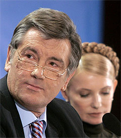 Віктор Ющенко і Юлія Тимошенко