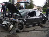 Ужгород: Від смерті водія "Шкоди" врятували подушки безпеки