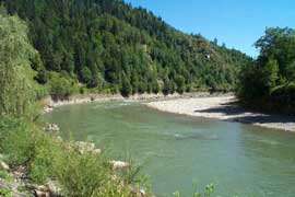 Рівень води річки Ріка в районі закарпатського Хуста може піднятися до 5 метрів