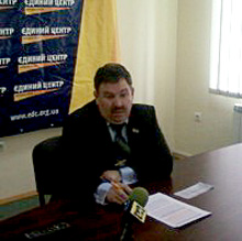 Володимир Шкріба, керівник секретаріату Закарпатської обласної організації Єдиного Центру