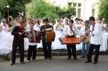 Сотня наречених пройшла парадом вулицями Ужгорода