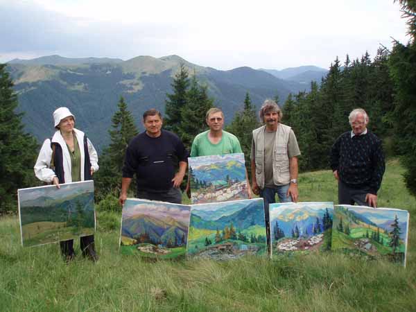 Поблизу Колочави закарпатські художники провели пленер на підтримку вівчарства (ФОТОРЕПОРТАЖ)