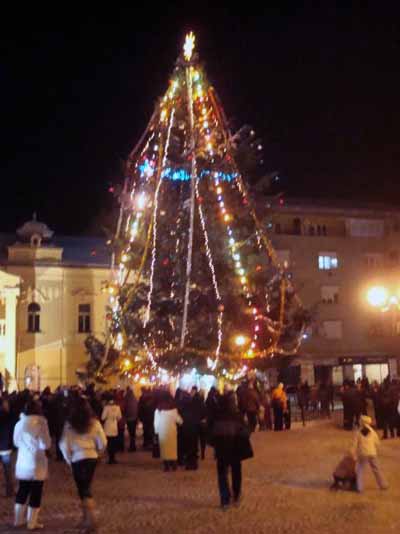 Вогні новорічної ялинки засяяли і в Мукачеві (ФОТО)