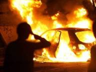 Закарпаття: В Хусті на вулиці згоріли "Жигулі"