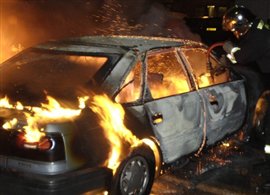 В закарпатській Іршаві намагалися спалити авто громадянки Чехії