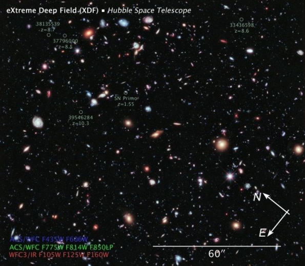 "Хаббл" передав знімки молодих галактик