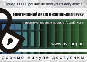 В Ужгороді говоритимуть про електронний архів Українського визвольного руху