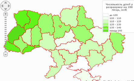 На Закарпатті один з найбільших в Україні дефіцитів місць в дитсадках
