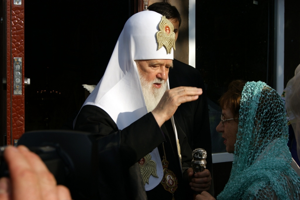 Патріарх Філарет освятив у Виноградові фундамент церкви УПЦ КП (ФОТО)