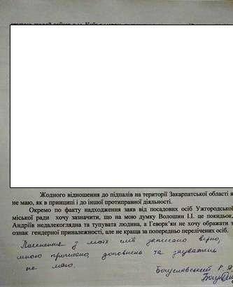 У протоколі "підпального" допиту в міліції активіст назвав окремих представників ужгородської влади "покидьком" та "недалекоглядною та тупуватою людиною" (ДОКУМЕНТ)