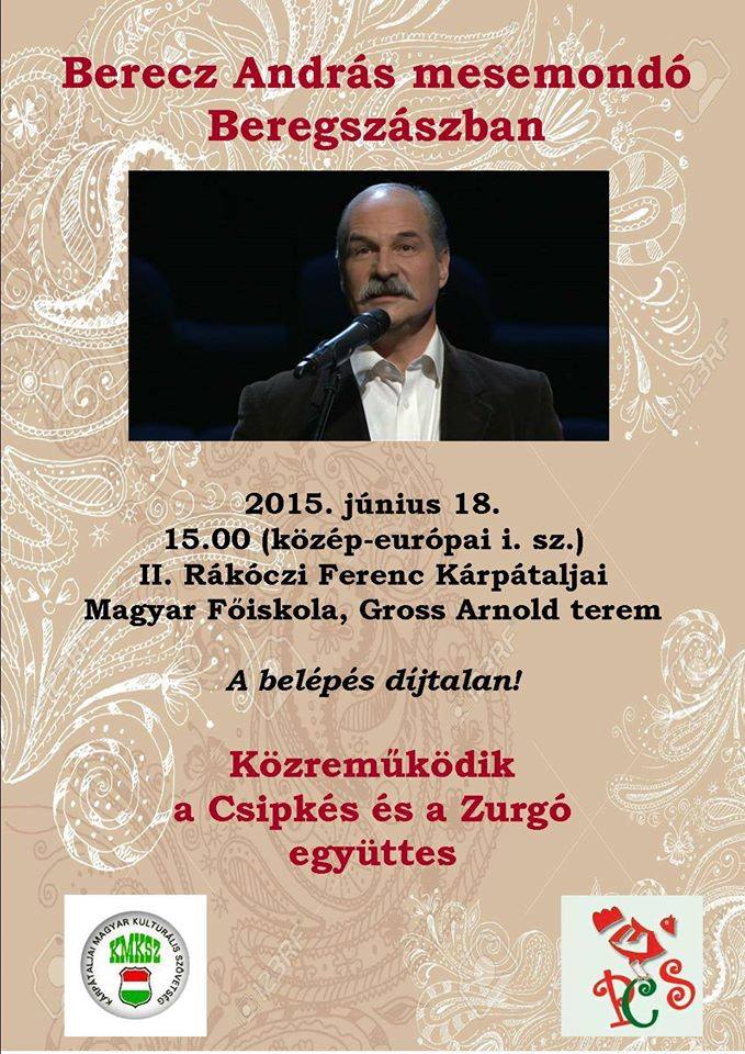 У Берегові для дорослих та дітей виступатиме відомий угорський казкар Андраш Берец (ФОТО)