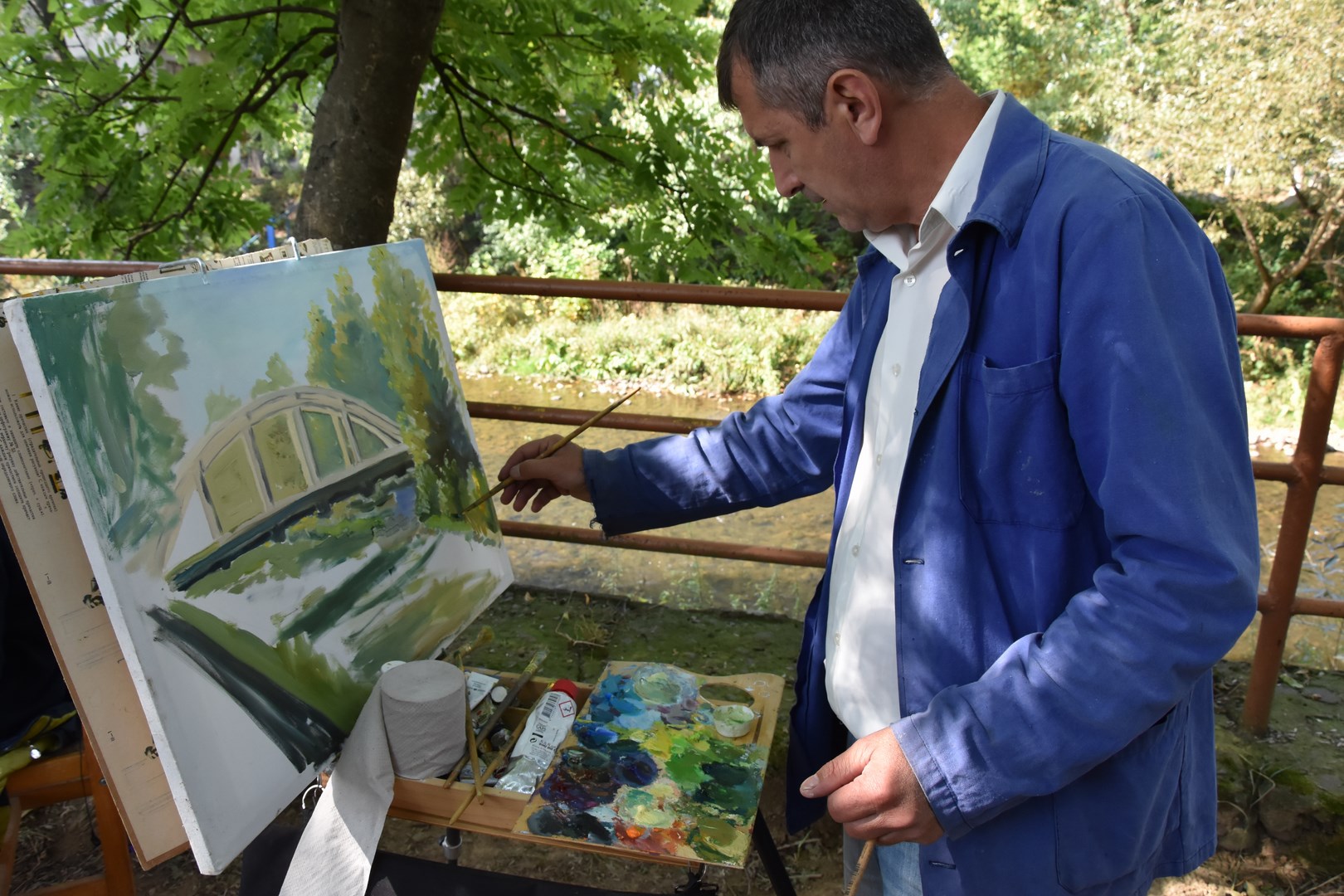 В Іршаві дорослі і юні художники малюють місто до його ювілею (ФОТО)