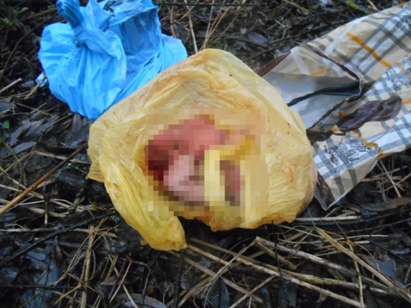 На автобусній зупинці на Свалявщині юнак знайшов тільце мертвого немовляти у пакеті