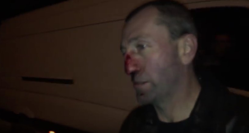 В Ужгороді п'яний автомеханік, що взяв покататися чужий позашляховик, протаранив під час втечі поліцейське авто (ВІДЕО)