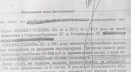 Українські держлісгоспи відправляли ліс в ЄС через Закарпаття за фіктивними документами (ДОКУМЕНТ)