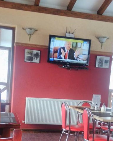 У кафе "Панорама" на Красії транслюють пропагандистський канал "Россия 24" (ФОТО)