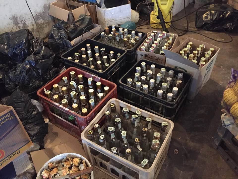 З початку року на Закарпатті ліквідовано 3 підпільні цехи з виробництва алкогольного сурогату
