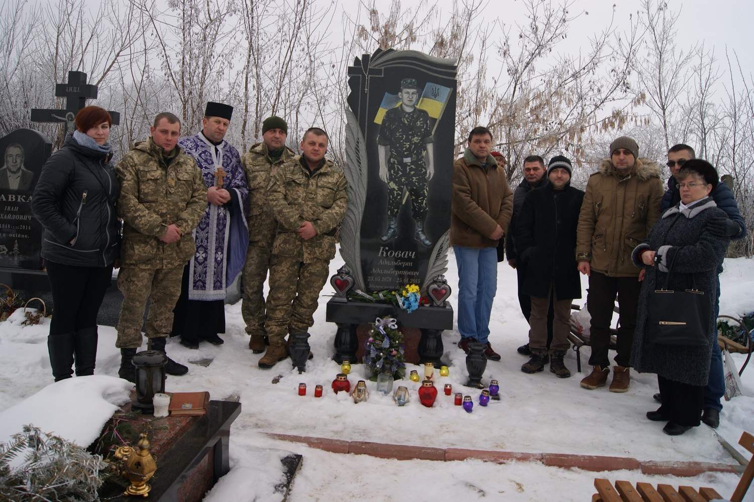 У Виноградові вшанували Адальберта Ковача, що поліг у війні на Донбасі 2 роки тому (ФОТО)