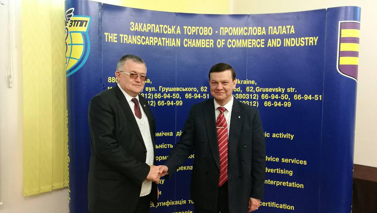 Налагоджено співпрацю між Закарпатською торгово-промисловою палатою та Радою адвокатів Закарпатської області (ФОТО)