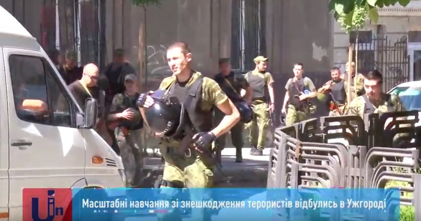 Масштабні навчання зі знешкодження терористів відбулись в Ужгороді (ВІДЕО)