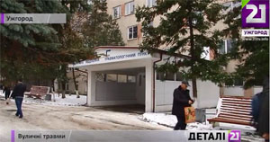 За 1 день рясного снігопаду в Ужгороді зафіксовано 6 переломів і травм (ВІДЕО)