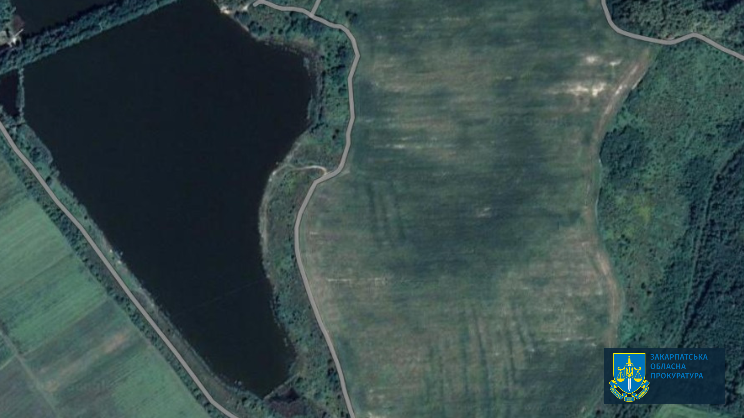 На Берегівщині землі навколо ставка незаконно передали у приватну власність