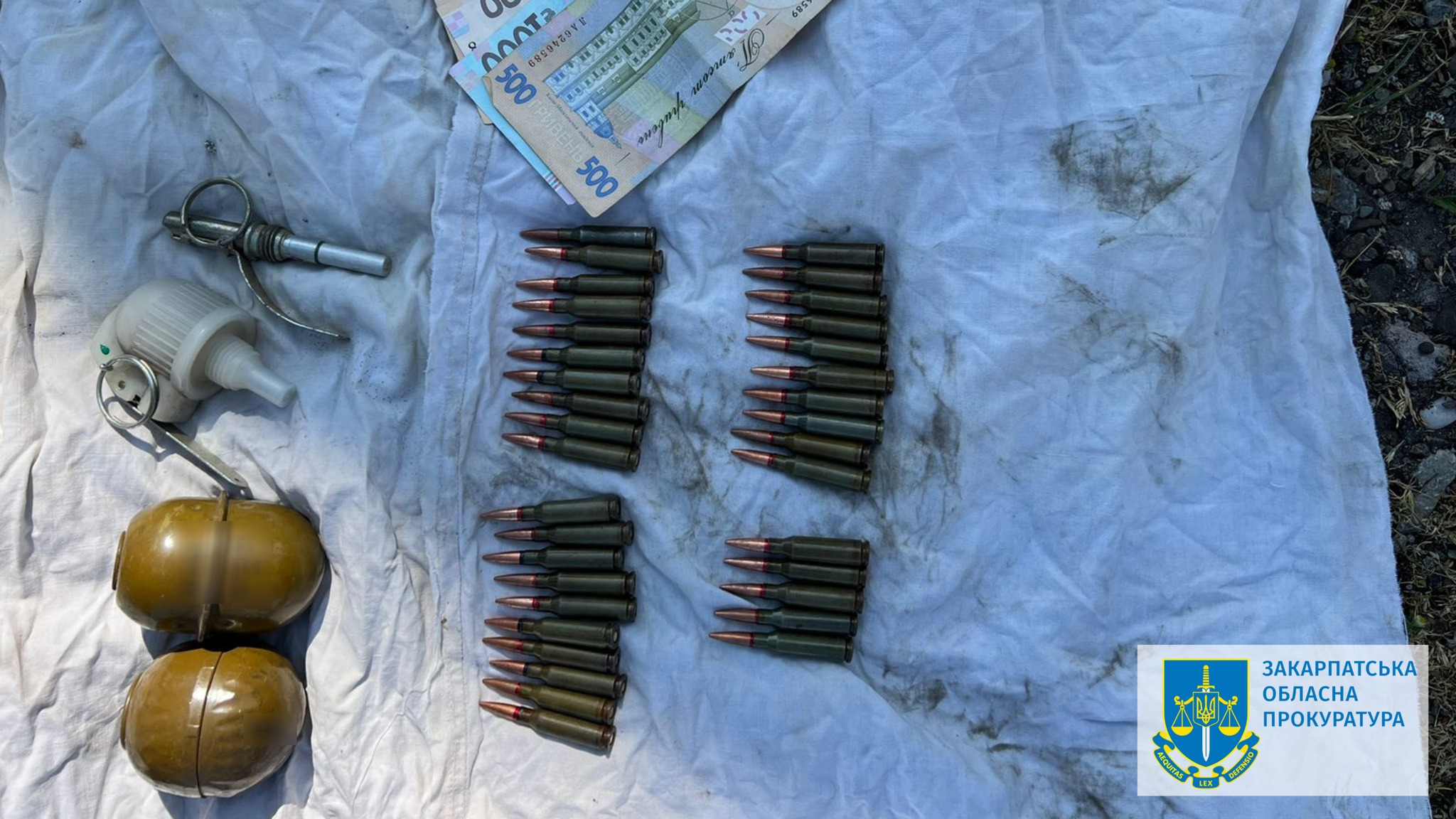 На Берегівщині затримали продавця патронів і гранат (ФОТО)