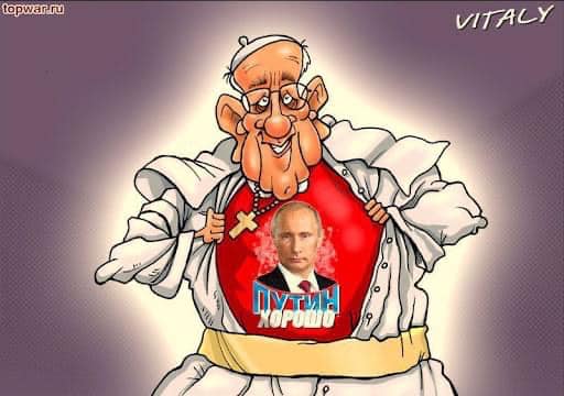 Папа Римський Франциск порадив Україні "відважно" і з "відчуттям сорому" підняти перед росією "білий прапор" поразки