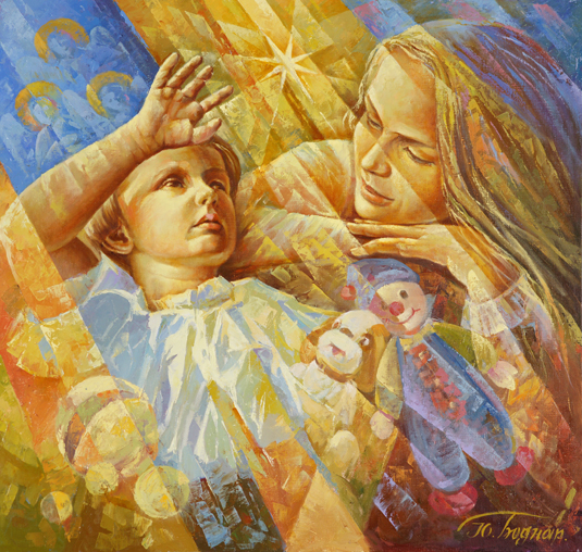 Триптих «Материнство» (права частина) 95x105 полотно, олія. 2010р.