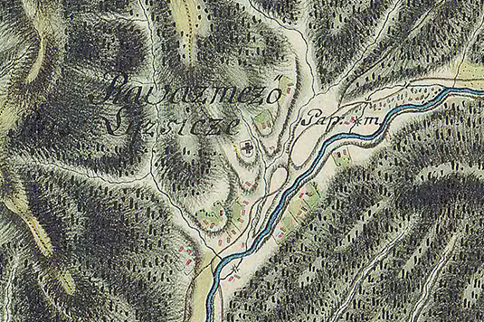 На карті Марамороського комітату 1782 р. Гамора позначена, як 