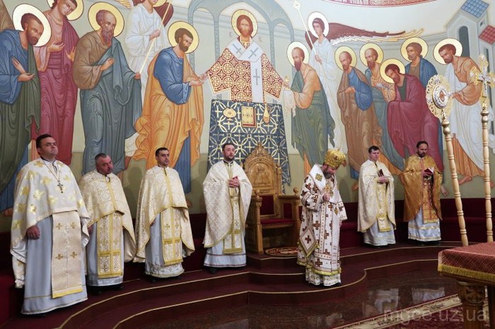  Архієрейське богослужіння Мукачівської Греко-Католицької Єпархії, Мукачево, 03 квітня 2021