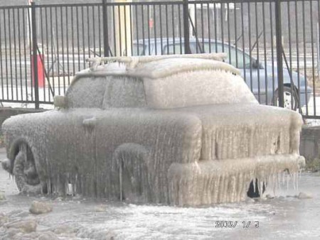 У морози на Закарпатті замерзають автомобілі
