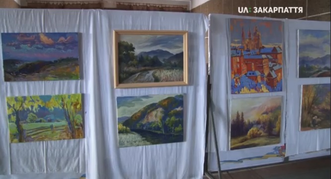 В Ужгороді, у військовій частині відкрили виставку картин (ВІДЕО)