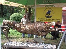 Закарпатські підприємці відзначили професійне свято пивом і 500-кілограмовим смаженим биком