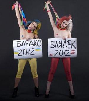 FEMEN влаштували порно-глум над талісманами Євро-2012 (ФОТО)