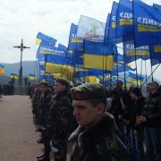 Закарпатські єдиноцентристи вклонилися захисникам Карпатської України