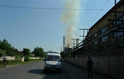 Пожежу на "ЕНО-Мукачево" гасили 5 годин 8 машин