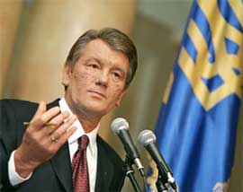 Віктор Ющенко привітав маленьких українців