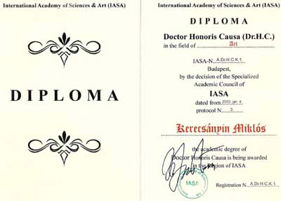 Миколі Керечанину посмертно присвоєно звання "Почесний доктор Міжнародної Академії Наук та Мистецтв"
