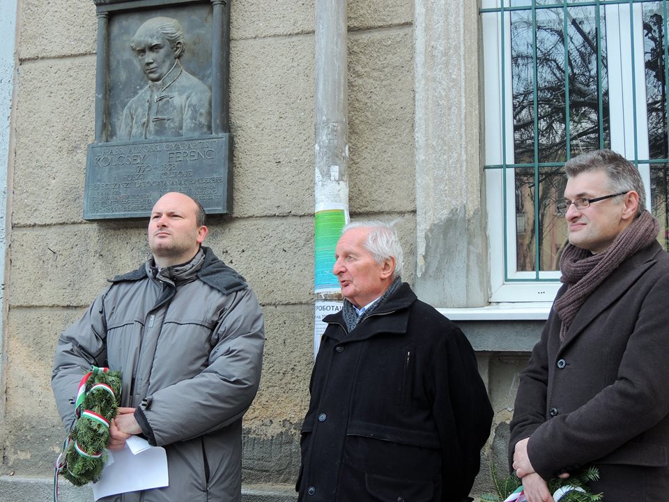 У Берегові квітами та виконанням гімну Угорщини вшанували його автора Ференца Кельчеї (ФОТО)
