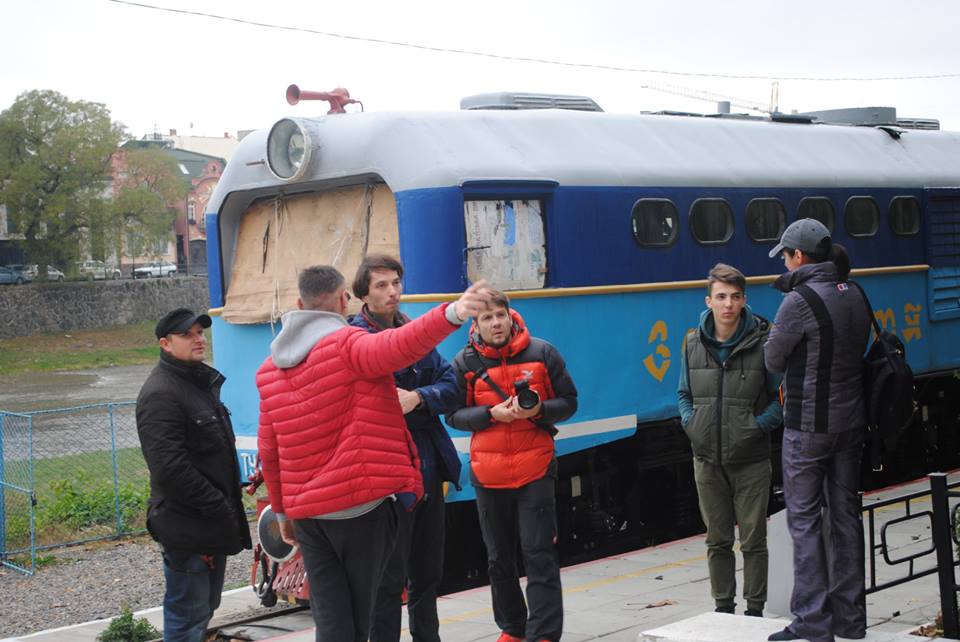 Ужгородська дитяча залізниця перетворилася на знімальний майданчик