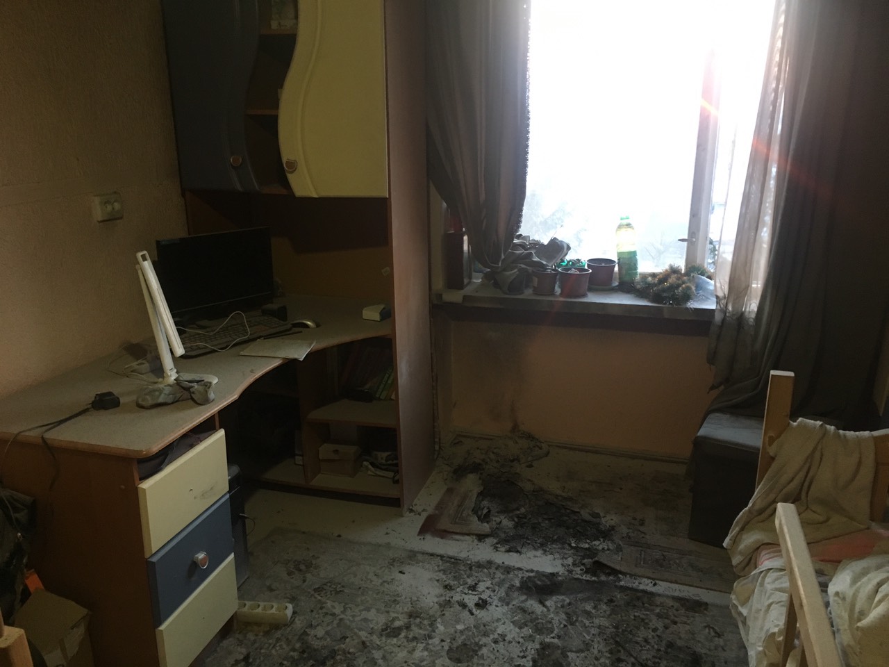 У Мукачеві через ялинкові гірлянди ледь не згоріла квартира (ФОТО)