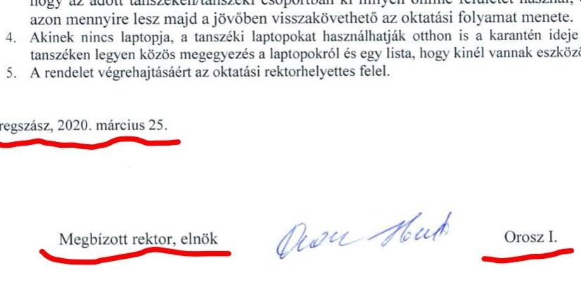 Піти, щоб повернутись: ректор угорського інституту Ілдика Орос після відставки керує вузом у новому статусі (ДОКУМЕНТ)