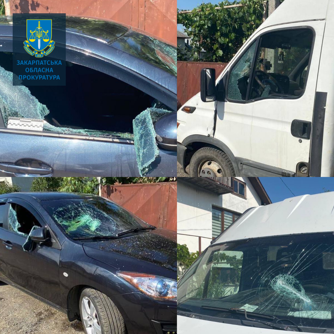 Мешканця Ужгородщини, що пошкодив 2 сусідчиних авта, взяли під варту із заставою у пів мільйона грн