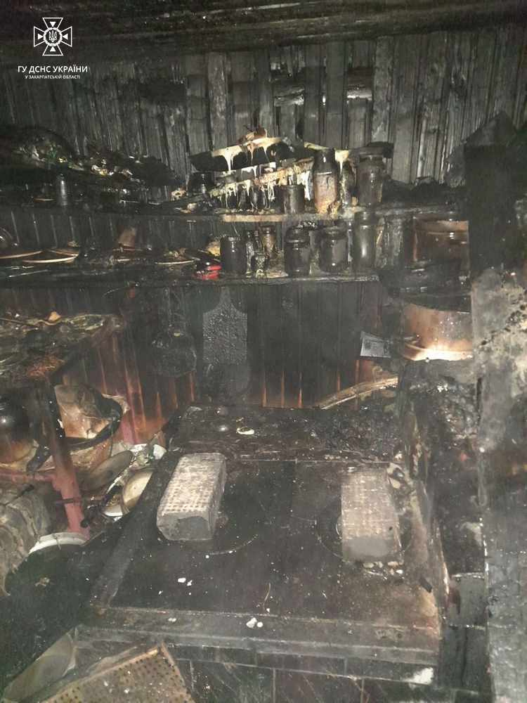 У Синевирі на Закарпатті випадкові перехожі до приїзду рятувальників гасили пожежу (ФОТО)